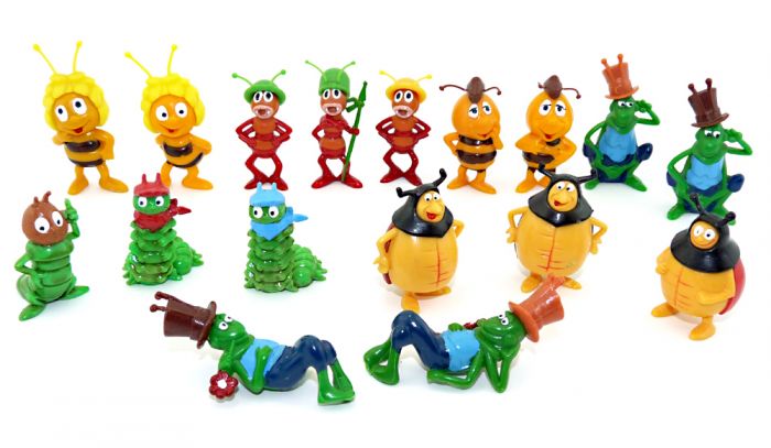Top Varianten Satz von Biene Maja Figuren von 1983 (Sätze Deutschland)