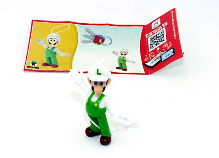 Super Mario sein Freund Luigi in grüner Latzhose - DV549A mit Beipackzettel