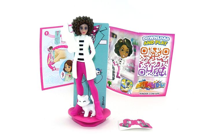 Tierärztin von Barbie Traumberufe 2 mit Beipackzettel und Aufkleber [Kennung VD401]