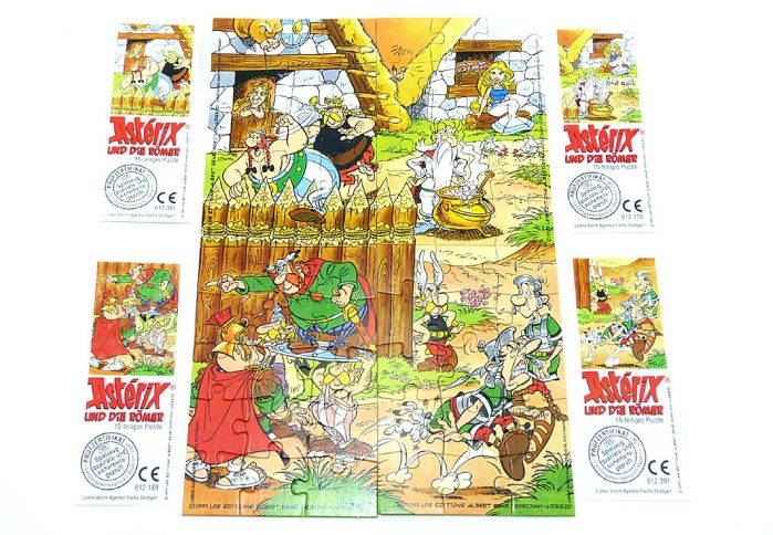 Asterix und die Römer, alle 4 Puzzle + Beipackzettel (Superpuzzle)