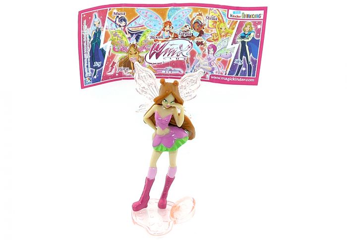 Flora von den WinX Club Figuren 2012 mit Beipackzettel