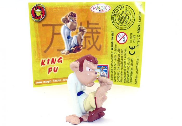 King Fu mit komplett weißen Oberkörper und gelbe Beine - Füße Grundmaterial (Zoff im Affenstall)