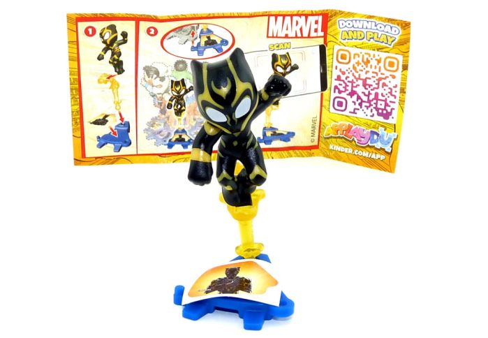 Black Panther von den Marvel Super Heroes 2024 mit Beipackzettel und Aufkleber [Kennung VQ365]