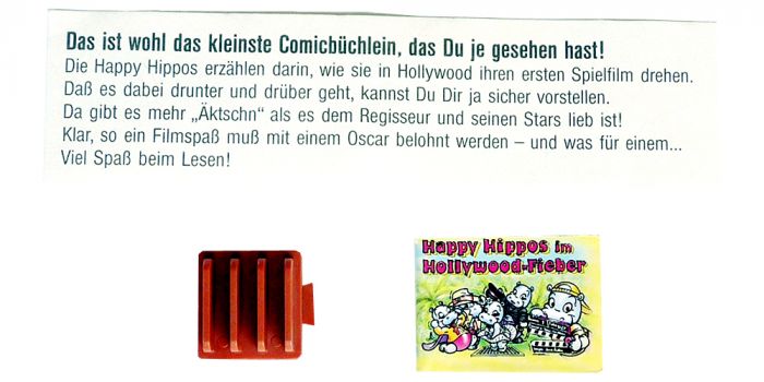 Happy Hippo Hollywood mit Zettel (Comic Büchlein)