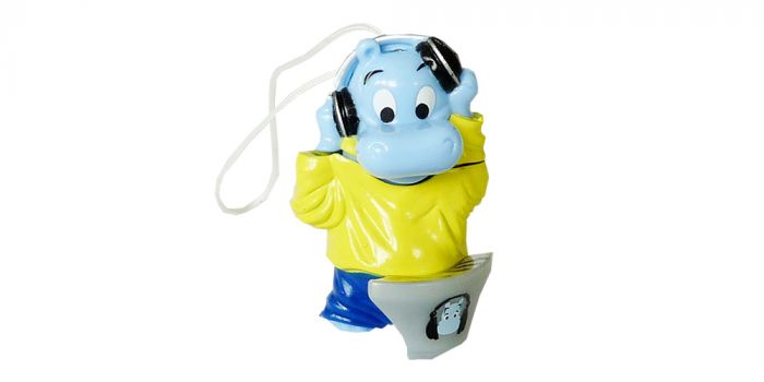 USB Stick DJ Happy Hippo in GROSS - langer Arm