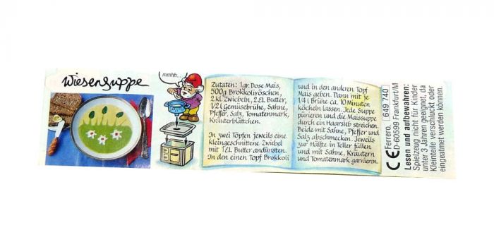 Beipackzettel WIESENSUPPE von den Küchenzwergen
