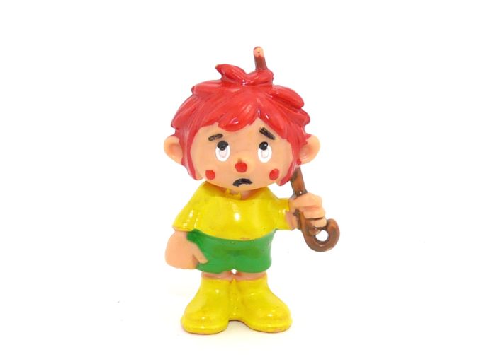 Der Regenkobold ohne Schirm. Pin und Lack der Figur in exzellentem Zustand